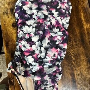 Amazon Women's Floral One Piece Swimsuit - Black, White, Pink